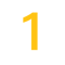 A number 1 in the font manrope and the colour FFC20E with a transparent background and crisp edges-1