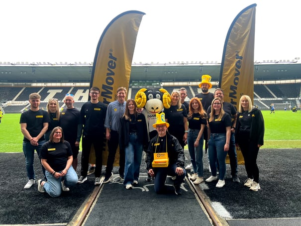 MasterMover volunteers at Pride Park stadium