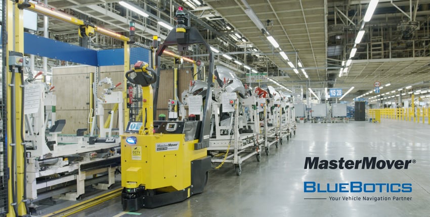 MasterMover s'associe à BlueBotics pour une navigation AGV de pointe