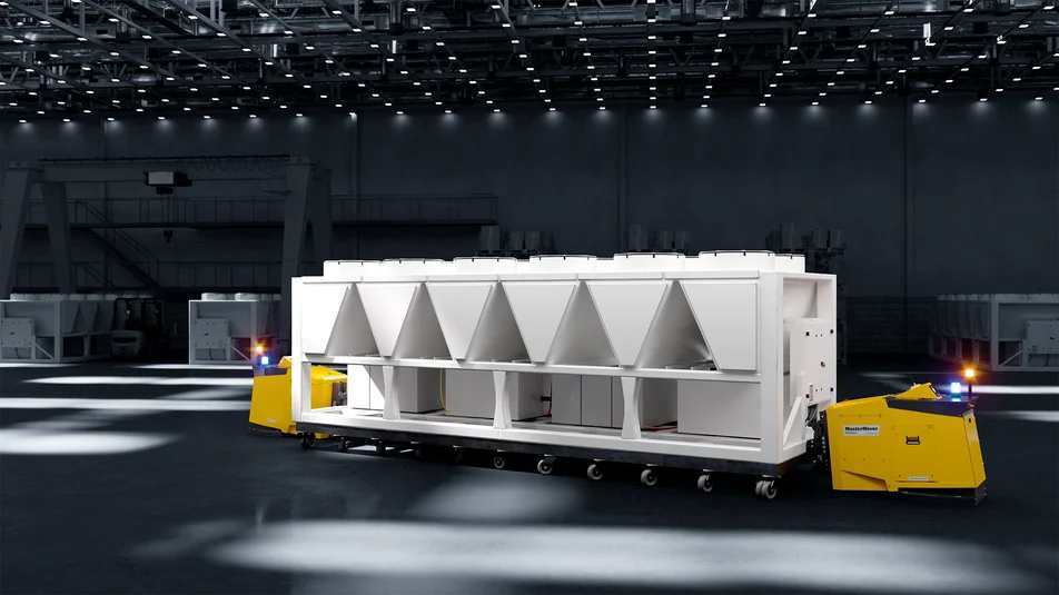 PS7000+ Ultra machines moving a HVAC unit