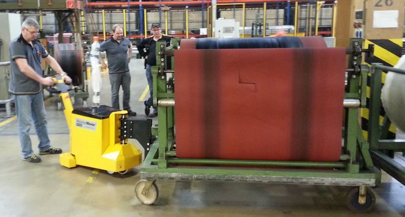 MasterTug moving components in tire manufacturing