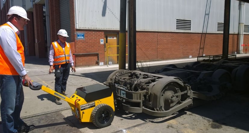 AllTerrain MP400 moving a bogey on rails