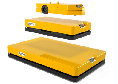 Flatbed AGV electric tug range