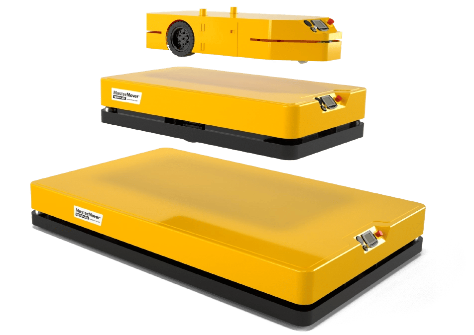 Flatbed AGV electric tug range