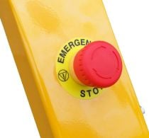 Compact range emergency stop button
