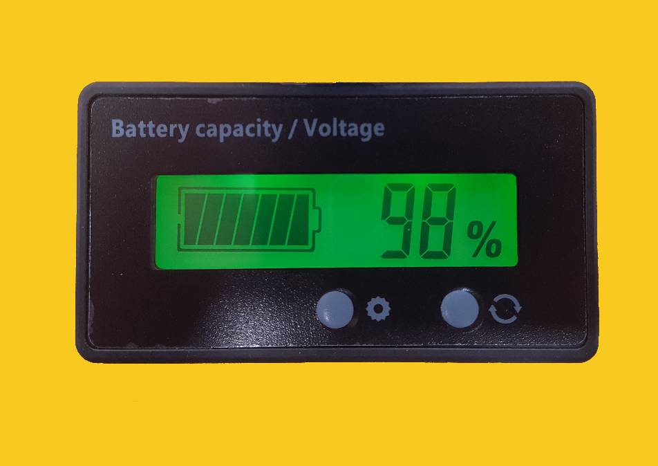 Electric tug battery discharge indicator (BDI)