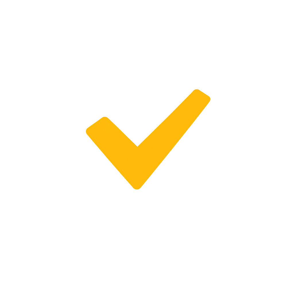 Tick Icon in Block Color Plain Style-1
